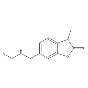 6-[(Ethylamino)methyl]-3-methyl-2,3-dihydro-1,3-benzoxazol-2-one Structure