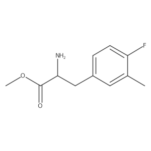 Methyl 2-amino-3-(4-fluoro-3-methylphenyl)propanoate结构式