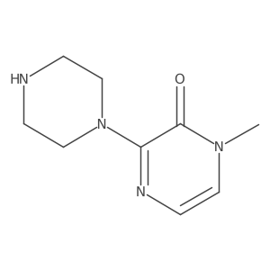 1-Methyl-3-(piperazin-1-yl)-1,2-dihydropyrazin-2-one结构式