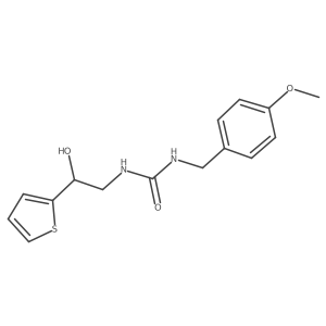 1-(2-Hydroxy-2-(thiophen-2-yl)ethyl)-3-(4-methoxybenzyl)urea Structure