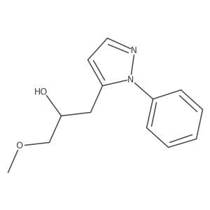 1-methoxy-3-(1-phenyl-1H-pyrazol-5-yl)propan-2-ol Structure