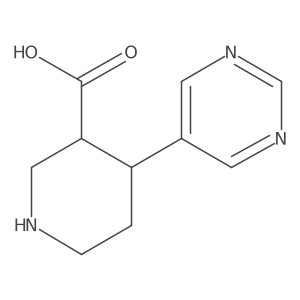 4-(Pyrimidin-5-yl)piperidine-3-carboxylic acid结构式