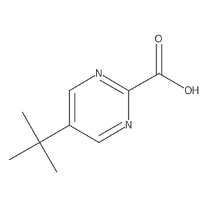 5-(tert-Butyl)pyrimidine-2-carboxylic acid结构式