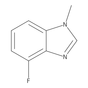 4-Fluoro-1-methyl-1H-benzo[d]imidazole结构式
