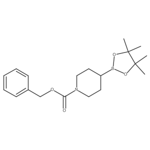 Benzyl 4-(4,4,5,5-tetramethyl-1,3,2-dioxaborolan-2-yl)piperidine-1-carboxylate结构式