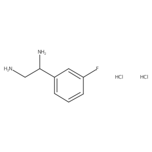 (1S)-1-(3-Fluorophenyl)ethane-1,2-diamine 2hcl Structure