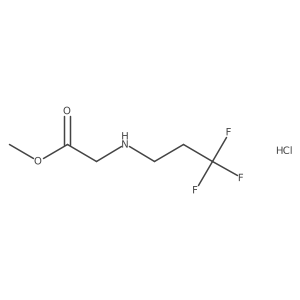 Methyl 2-[(3,3,3-trifluoropropyl)amino]acetate hydrochloride Structure