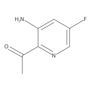 1-(3-Amino-5-fluoropyridin-2-YL)ethanone结构式