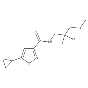 5-cyclopropyl-N-(2-hydroxy-3-methoxy-2-methylpropyl)-1,2-oxazole-3-carboxamide Structure