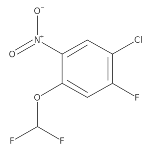 1-Chloro-4-(difluoromethoxy)-2-fluoro-5-nitro-benzene Structure