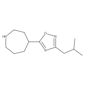 5-(Azepan-4-yl)-3-isobutyl-1,2,4-oxadiazole Structure