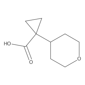 1-(tetrahydro-2H-pyran-4-yl)Cyclopropanecarboxylic acid Structure