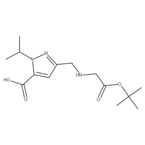 3-[[[(1,1-Dimethylethoxy)carbonyl]methylamino]methyl]-1-(1-methylethyl)-1h-pyrazole-5-carboxylic acid Structure