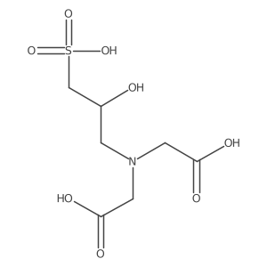 N-(Carboxymethyl)-N-(2-hydroxy-3-sulfopropyl)glycine结构式