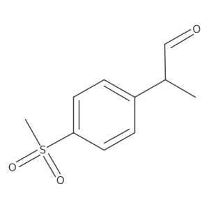 2-(4-Methanesulfonylphenyl)propanal Structure