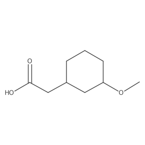2-(3-Methoxycyclohexyl)acetic acid Structure