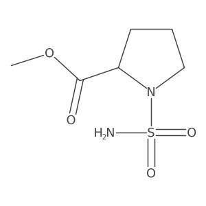 methyl (2S)-1-sulfamoylpyrrolidine-2-carboxylate结构式