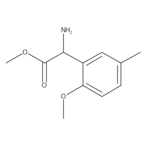 Methyl 2-amino-2-(2-methoxy-5-methylphenyl)acetate结构式