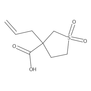 3-Allyltetrahydrothiophene-3-carboxylic acid 1,1-dioxide Structure