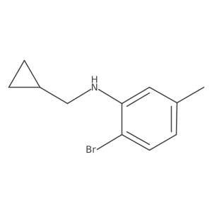 2-bromo-N-(cyclopropylmethyl)-5-methylaniline Structure