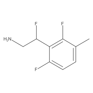 2-(2,6-Difluoro-3-methylphenyl)-2-fluoroethan-1-amine结构式
