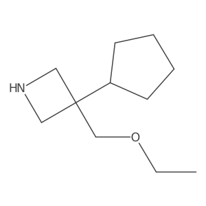 3-Cyclopentyl-3-(ethoxymethyl)azetidine结构式