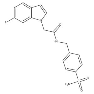 2-(6-fluoro-1H-indol-1-yl)-N-(4-sulfamoylbenzyl)acetamide Structure
