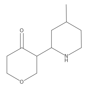 3-(4-Methylpiperidin-2-yl)oxan-4-one Structure