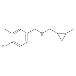 [(4-Chloro-3-methylphenyl)methyl][(2-methylcyclopropyl)methyl]amine Structure