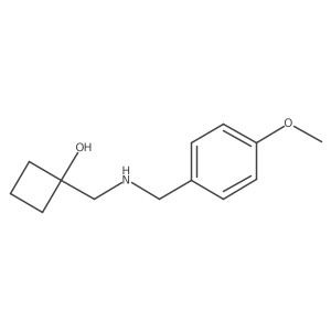 1-({[(4-Methoxyphenyl)methyl]amino}methyl)cyclobutan-1-ol结构式