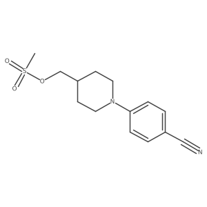 1-(4-Cyanophenyl)-4-mesyloxymethyl-piperidine Structure
