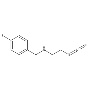 2-Azido-N-[(4-iodophenyl)methyl]ethanamine Structure