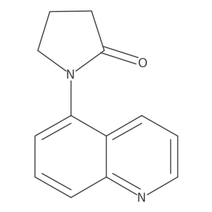 1-(5-Quinolyl)-2-pyrrolidinone结构式