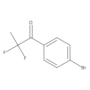 1-(4-Bromophenyl)-2,2-difluoropropan-1-one结构式