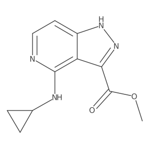 methyl 4-(cyclopropylamino)-1H-pyrazolo[4,3-c]pyridine-3-carboxylate Structure