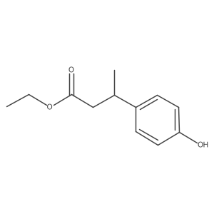 Ethyl 3-(4-hydroxyphenyl)butanoate结构式