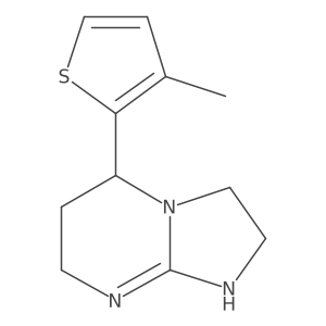 5-(3-methylthiophen-2-yl)-2H,3H,5H,6H,7H,8H-imidazo[1,2-a]pyrimidine结构式