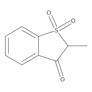 2-methylbenzo[b]thiophen-3(2H)-one 1,1-dioxide Structure