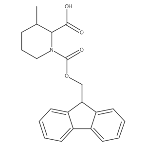 1-{[(9H-fluoren-9-yl)methoxy]carbonyl}-3-methylpiperidine-2-carboxylic acid结构式