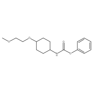 Carbamic acid, N-[trans-4-(2-methoxyethoxy)cyclohexyl]-, phenyl ester结构式