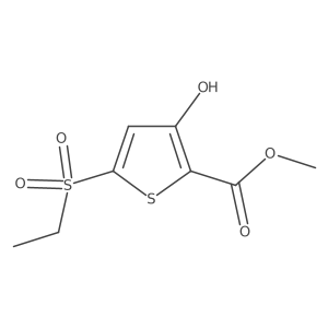 Methyl 5-(ethylsulfonyl)-3-hydroxythiophene-2-carboxylate Structure