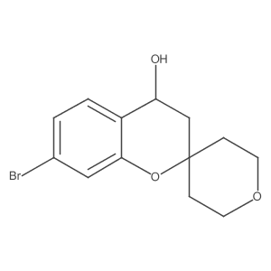 7-Bromospiro[3,4-dihydrochromene-2,4'-oxane]-4-ol Structure