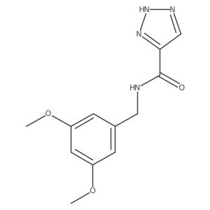 N-(3,5-dimethoxybenzyl)-1H-1,2,3-triazole-5-carboxamide结构式