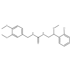 1-(2-(2-Chlorophenyl)-2-methoxyethyl)-3-(3,4-dimethoxybenzyl)urea结构式
