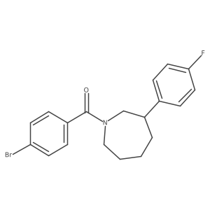 (4-Bromophenyl)(3-(4-fluorophenyl)azepan-1-yl)methanone Structure