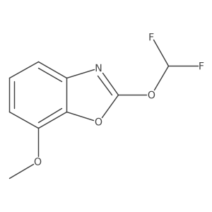 2-(Difluoromethoxy)-7-methoxybenzo[d]oxazole结构式
