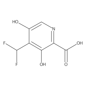 4-(Difluoromethyl)-3,5-dihydroxypicolinic acid结构式