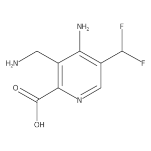 4-Amino-3-(aminomethyl)-5-(difluoromethyl)picolinic acid Structure