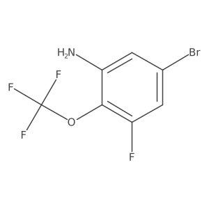 5-Bromo-3-fluoro-2-(trifluoromethoxy)aniline Structure