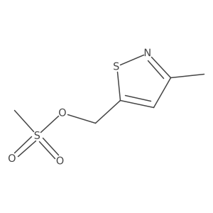 5-Isothiazolemethanol,3-methyl-,5-methanesulfonate Structure